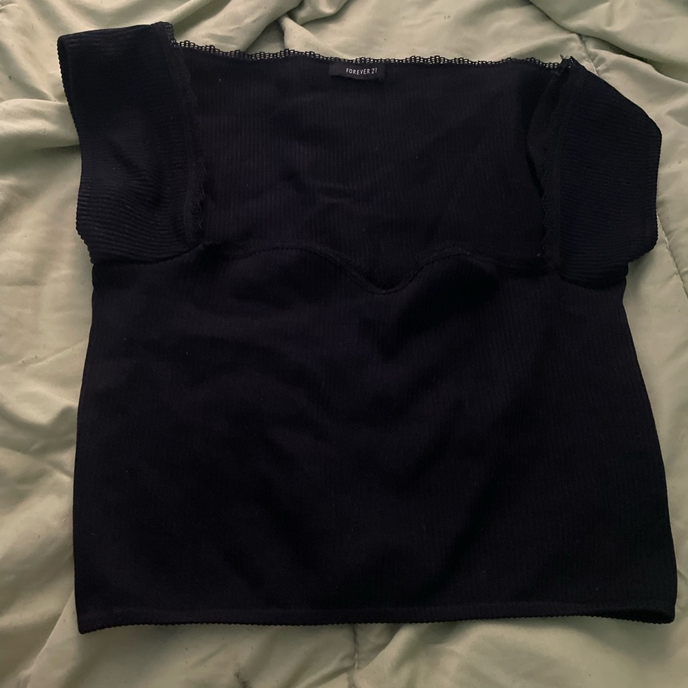 Forever 21 Black Crop Top